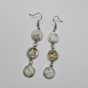 Handmade earrings on metal alloy base